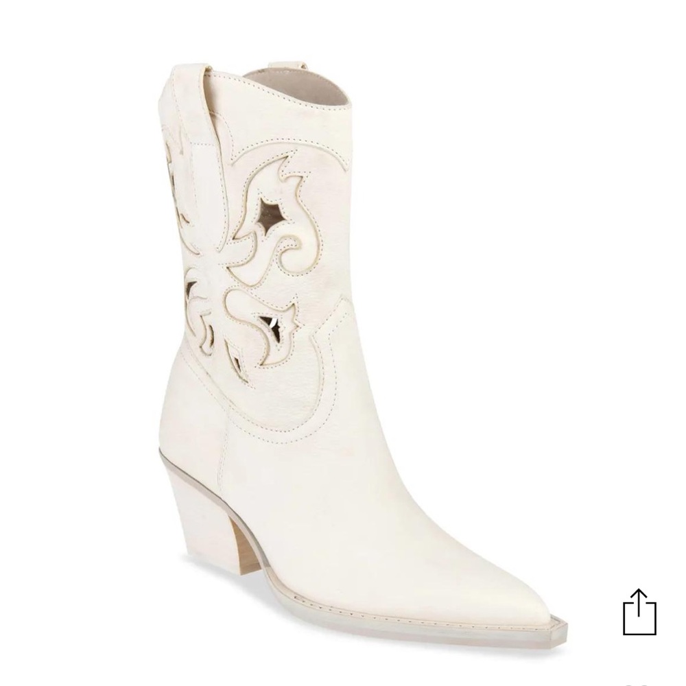 ⚜️ Dolce Vita Ravena Off White Cowboy Boots size 7